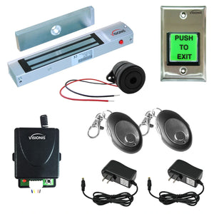 Wireless Remote “Buzz In” for Door Access Control. 300 lbs Maglock, push to exit button - FPC-8923