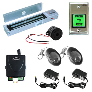 Wireless Remote “Buzz In” for Door Access Control. 600 lbs Maglock, push to exit button - FPC-8924