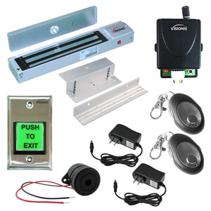 Kit One Door Access Control for Inswinging Door. 600 lbs Maglock, wireless receiver - FPC-8928