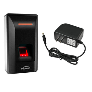 Standalone fingerprint biometric and card reader with power supply - FPC-9230
