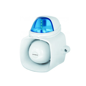 Seco-Larm SH-816S-SQ/B Self-Contained Siren/Strobe β Blue Color