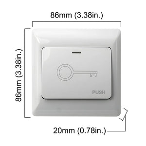 request to exit button dimensions - VIS-7030 Visionis