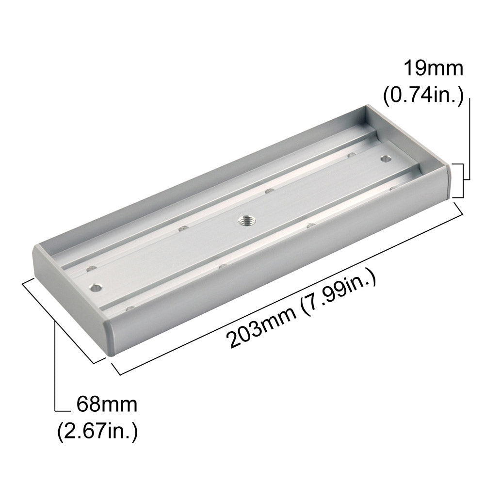 maglock armature plate housing for 1200 lbs magnetic door lock dimensions - VIS-AH1200