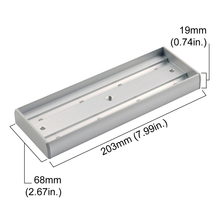 maglock armature plate housing for 1200 lbs magnetic door lock dimensions - VIS-AH1200