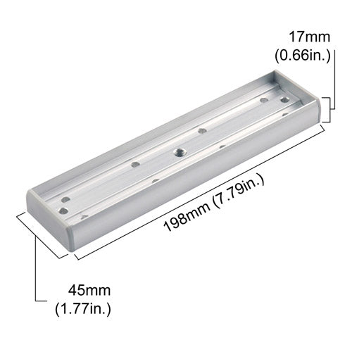 maglock armature plate housing for 600 lbs magnetic door lock dimensions - VIS-AH600