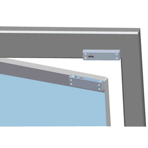 electric bolt lock for glass door mounting example illustration - VIS-DP104ND-FSA-LED