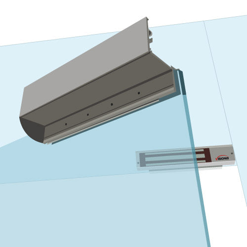 DSU bracket For frameless door with glass frame - VIS-DSU