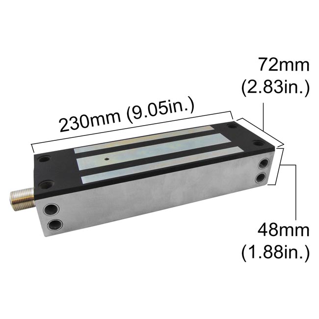 weatherproof lock for outdoor gate 1500 lbs dimensions - VIS-SS1500-G