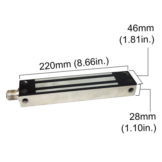 waterproof lock for outdoor gate 800lbs dimensions- VIS-SS800-G Visionis