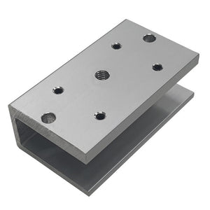 U Bracket for cabinet magnetic lock rear view. For Glass Doors - VIS-UMINI-120