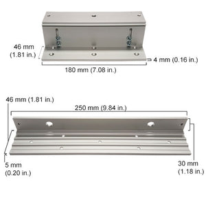 L and Z Bracket For 600lbs Electromagnetic Lock VIS-ZL600