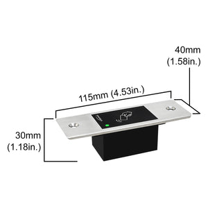 Weatherproof card reader, Visionis VIS-3026, slim flush mount design for access control, supports 3000 EM cards
