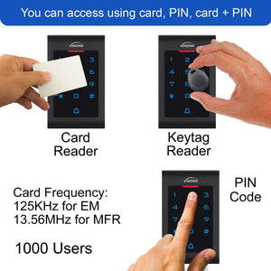 standalone access keypads, Wiegand 26, indoor security keypad for 1000 users - VIS-3002 Visionis