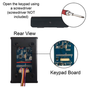 Visionis VIS-3002 indoor access control keypad, standalone reader, supports 1000 users, EM cards