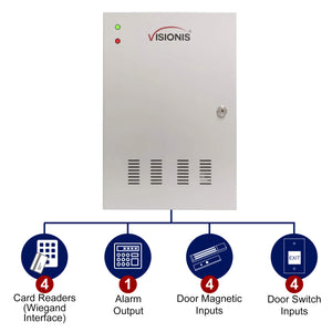 Access control panels for 4 door systems. Inputs - VIS-AXESS-4DLX