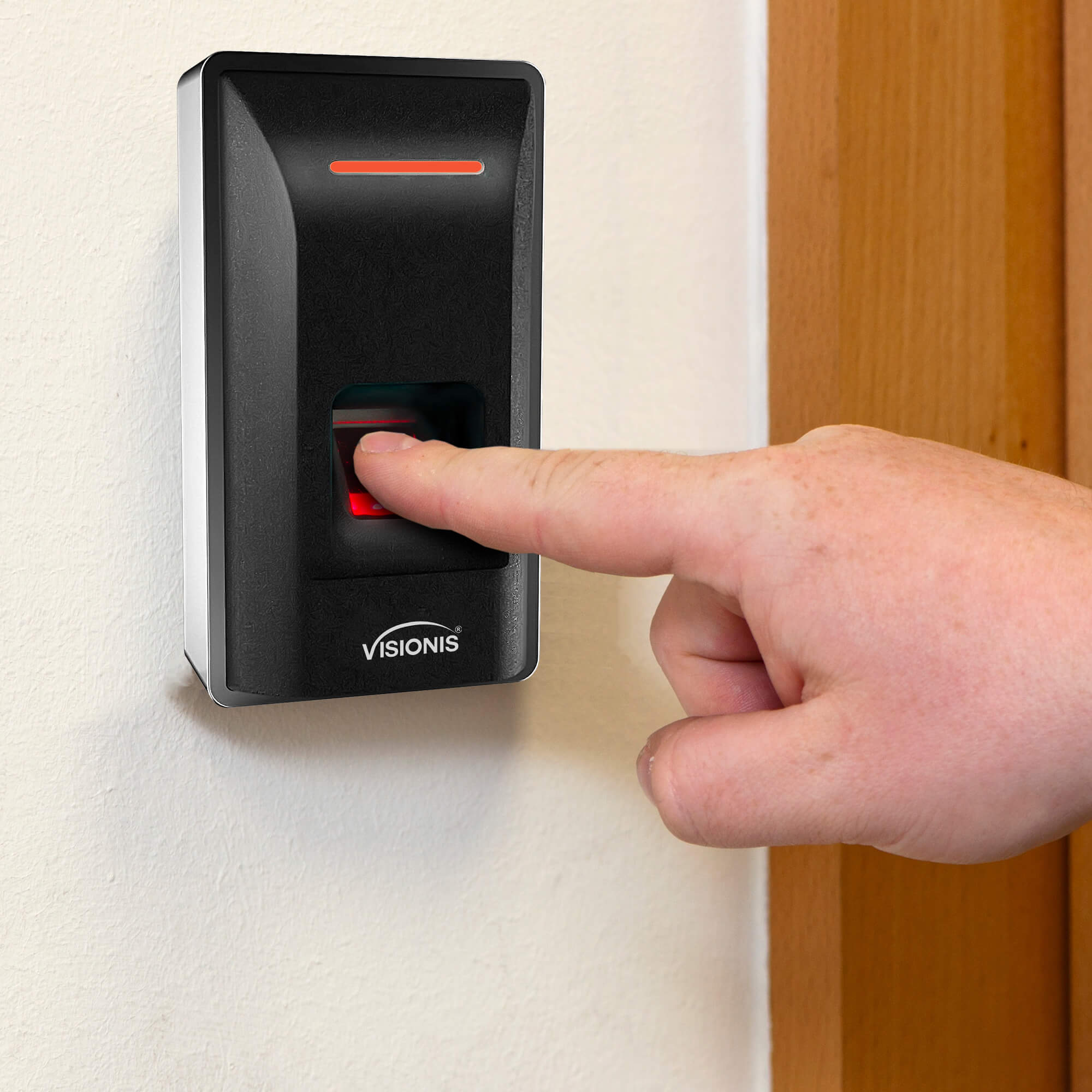 VIS-3031: Standalone biometric fingerprint and card reader with time & attendance tracking