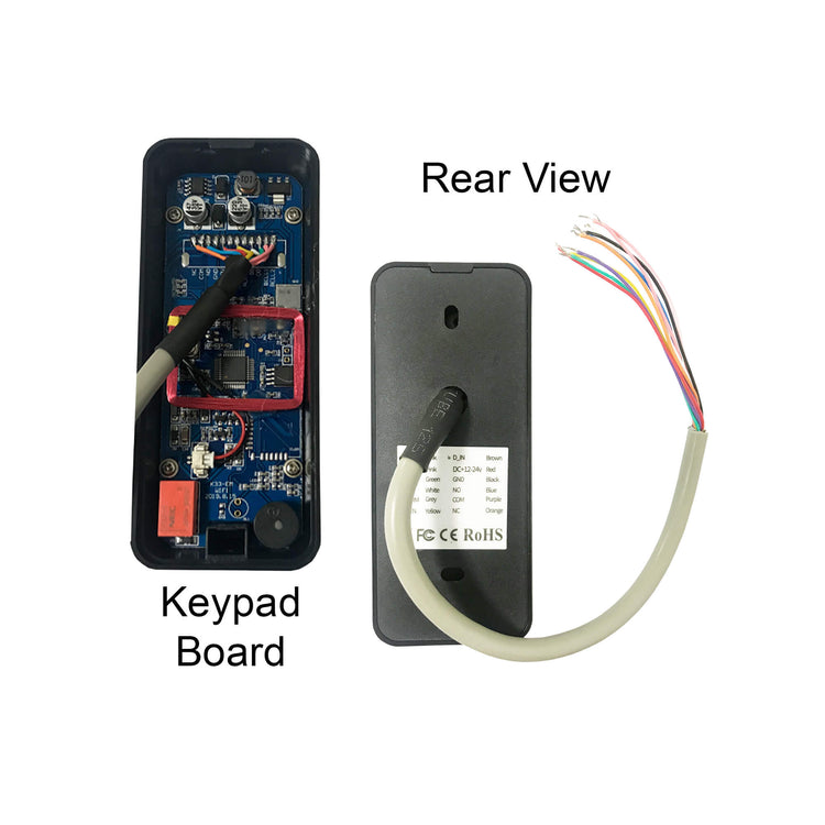 Standalone access keypads, Visionis VIS-3008, IP68-rated weatherproof outdoor security keypad