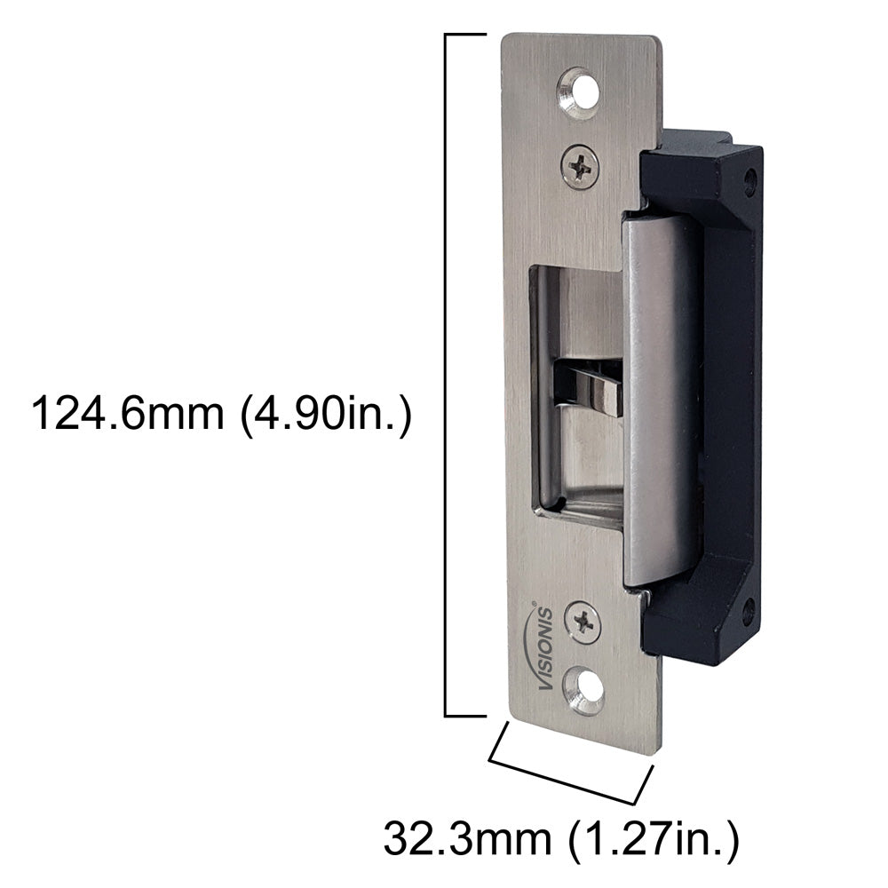 electric door strike dimensions - VIS-EL104-FSESA Visionis