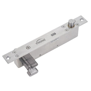 Electric drop bolt lock with 2600lb holding force, LED indicator, and key cylinder override. VIS-DP103WCY-FSE-LED VISIONIS