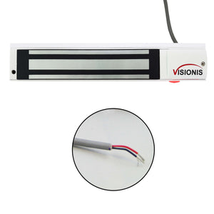600lb Indoor Magnetic Lock with LED Sensor White Color VIS-ML600LED-WH
