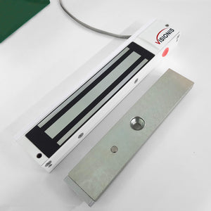 600lb Indoor Maglock with LED Sensor White Color VIS-ML600LED-WH