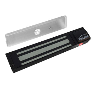 600lb Indoor Magnetic Lock with LED Sensor Black Color VIS-ML600LED-BL