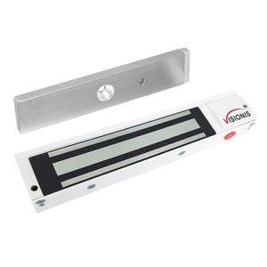 600lb Indoor Magnetic Lock with LED Sensor White Color VIS-ML600LED-WH