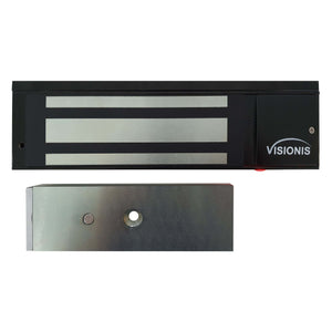 Indoor Maglock 1200 lbs - Black Color VIS-ML1200LED-BL Visionis