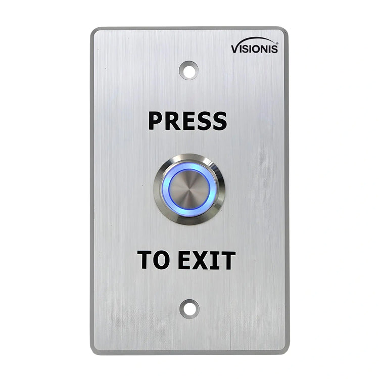 weatherproof push to exit button with stainless steel and LED indicator - VIS-7001 Visionis