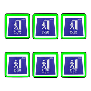 Handicap Push Buttons Wired Switch Pack of 6. With LED Lights - FPC-9404