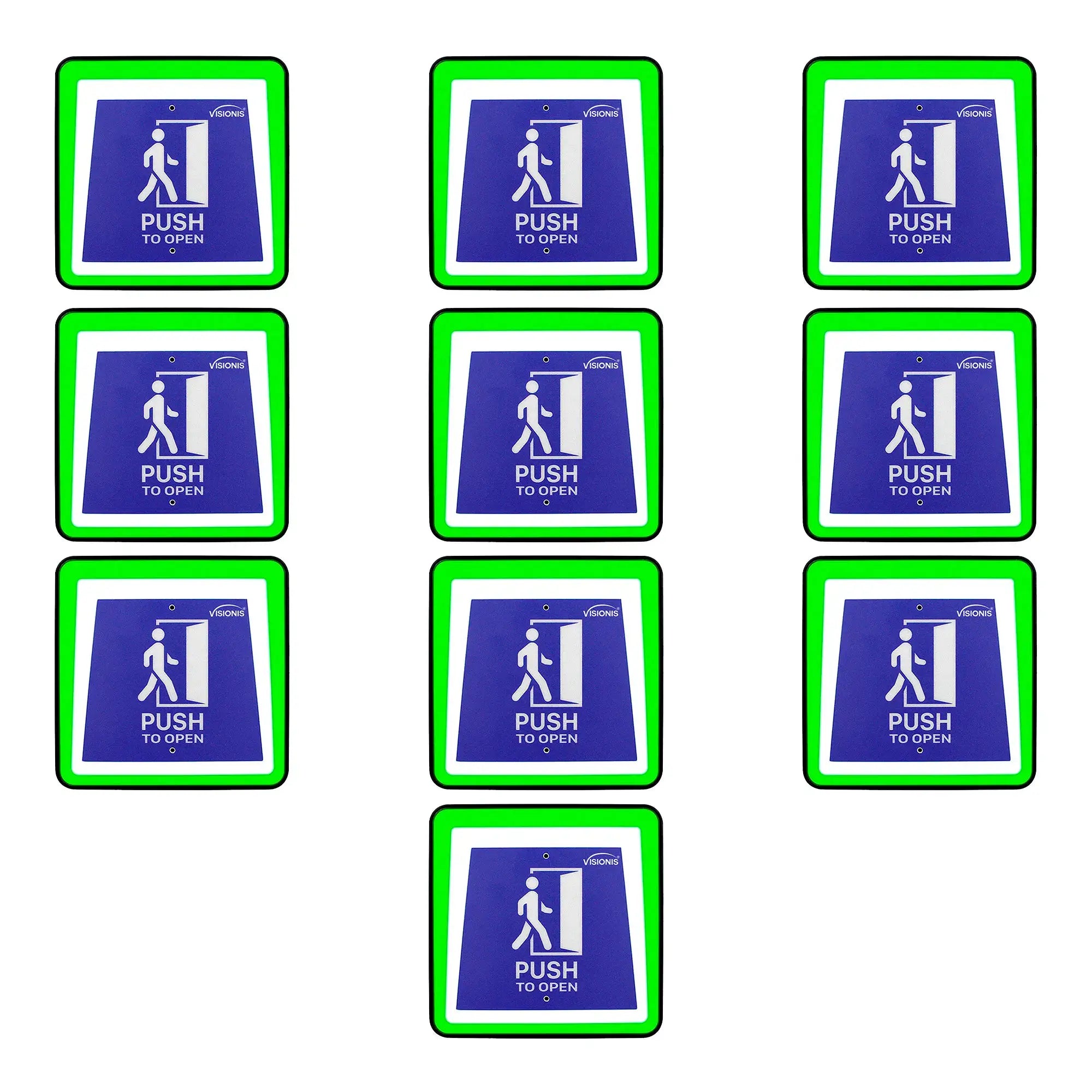 Handicap Buttons Wired Switch Pack of 10. With LED Lights - FPC-9406