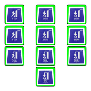 Handicap Buttons Wired Switch Pack of 10. With LED Lights - FPC-9406