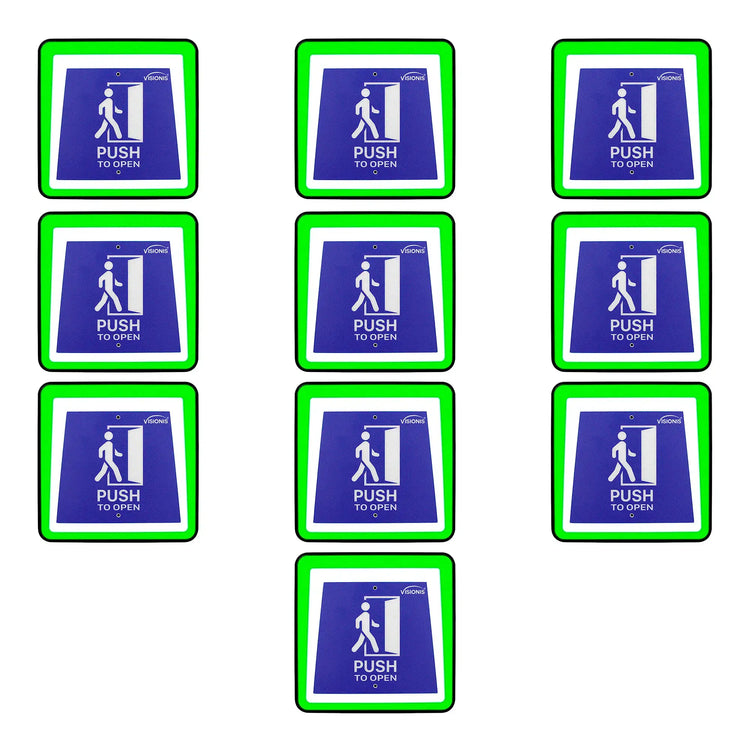 Handicap Buttons Wired Switch Pack of 10. With LED Lights - FPC-9406
