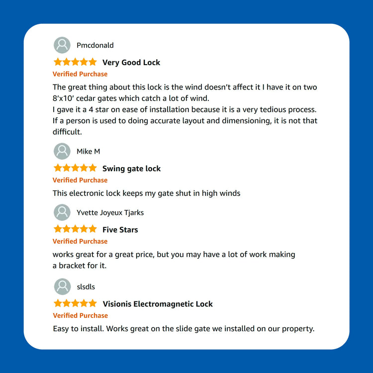 1500lbs Outdoor waterproof lock reviews - VIS-SS1500-G Visionis