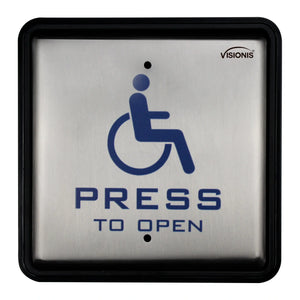 Handicap button. Stainless steel. Back box included - VIS-7039 Visionis