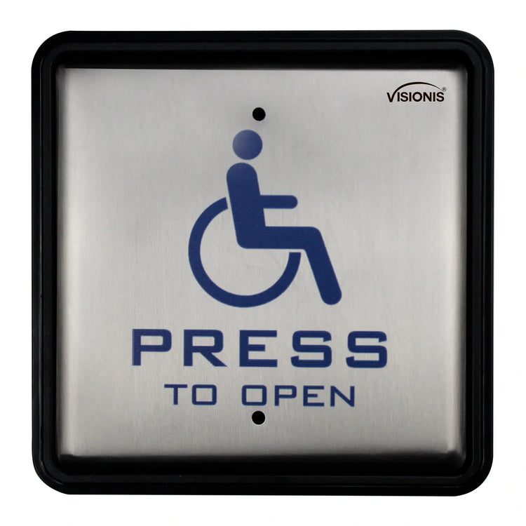 Handicap button. Stainless steel. Back box included - VIS-7039 Visionis