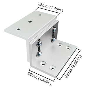 Z bracket for cabinet magnetic lock dimensions - VIS-ZMINI-120