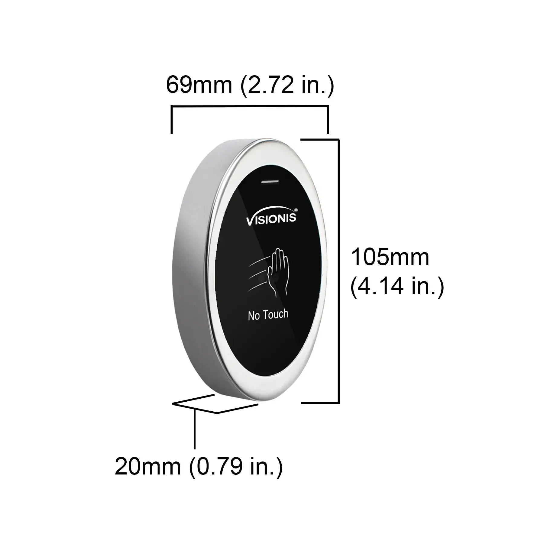 Touchless door exit button dimensions - VIS-7042