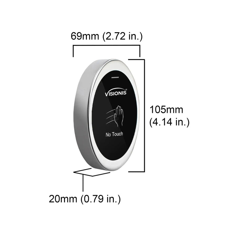 Touchless door exit button dimensions - VIS-7042