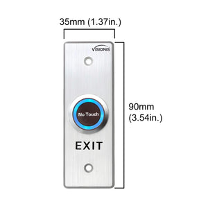 No touch exit button dimensions - VIS-7028 Visionis