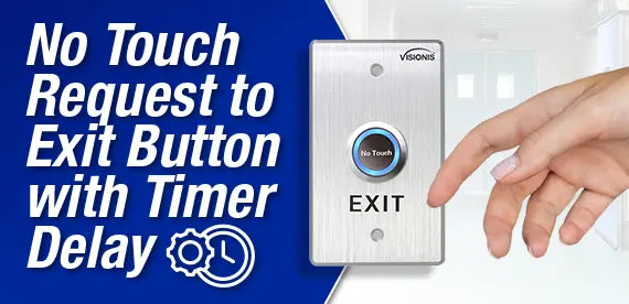 Touchless Indoor Exit Buttons With Timer Delay