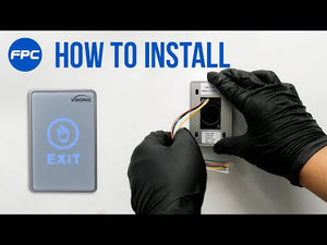 push to exit button touch-sensitive for access control systems. VISIONIS VIS-7026