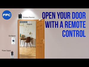 Buzz In Kit for One Door Access Control With Electromagnetic Lock, Wireless Receiver, Exit Button