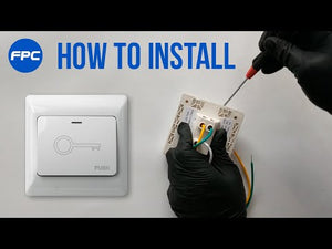 Push to exit button installation VIS-7030