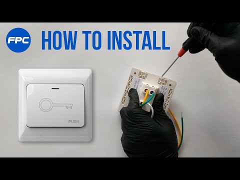 Push to exit button installation VIS-7030