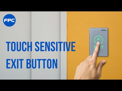 push to exit button touch-sensitive for access control systems. VISIONIS VIS-7026