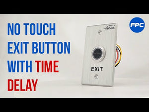 No touch request to exit button with LED indicators for hygienic access control systems. VIS-7013 VISIONIS