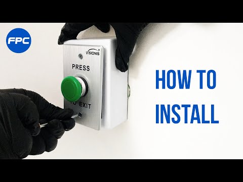 Push to exit button installation VIS-7032