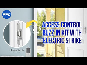 One Door Access Control Kit with Electric Strike Fail Safe, Wireless Receiver, Remote