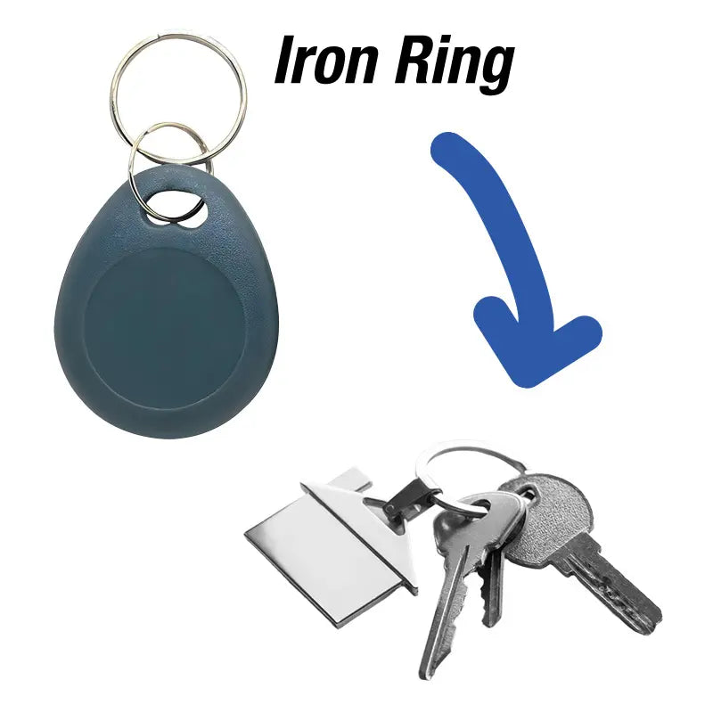 Proximity Key Fob / Key Tag for Access Control VIS-KEYTAG-BLUE - VISIONIS